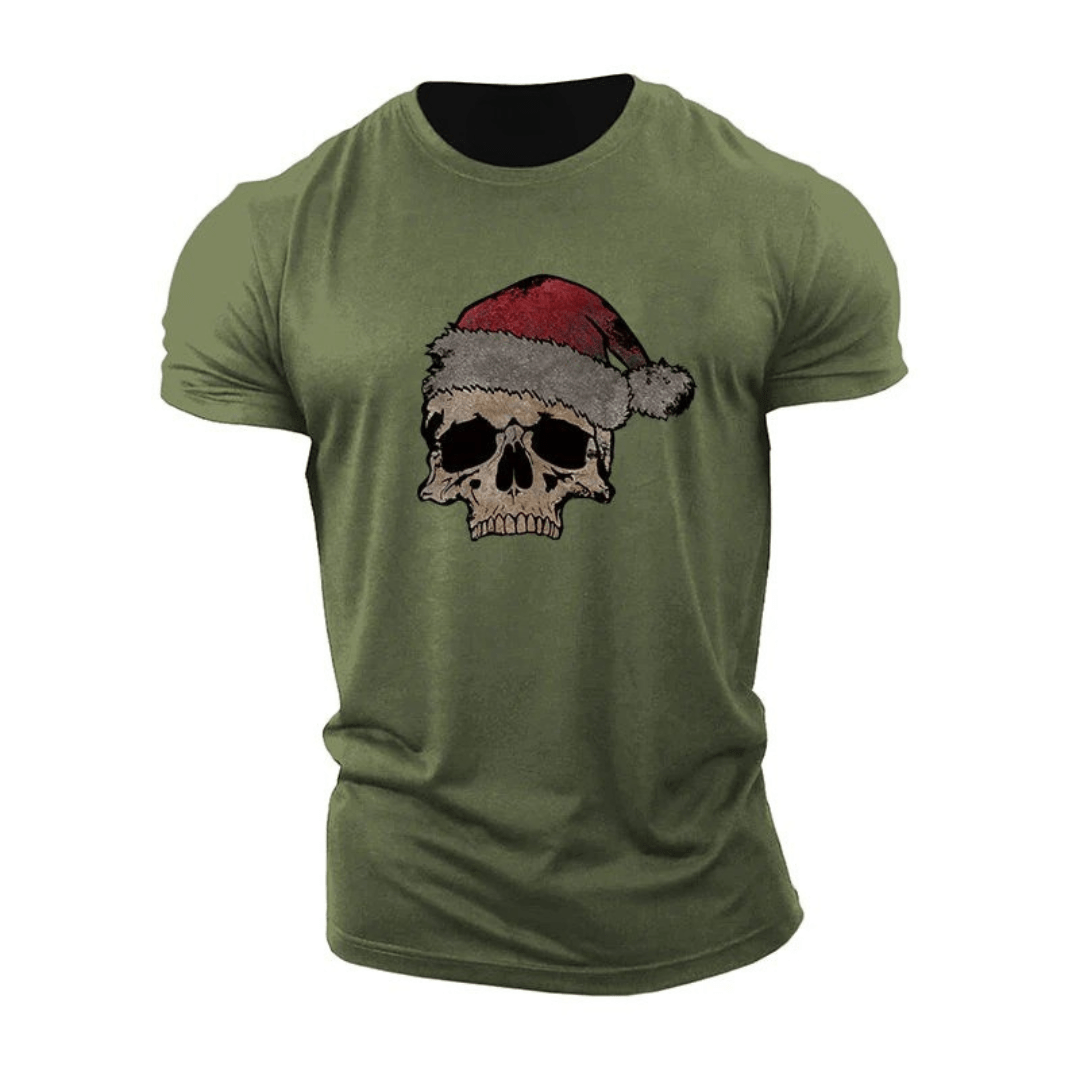 Christmas Skull T-Shirt - Gymfit
