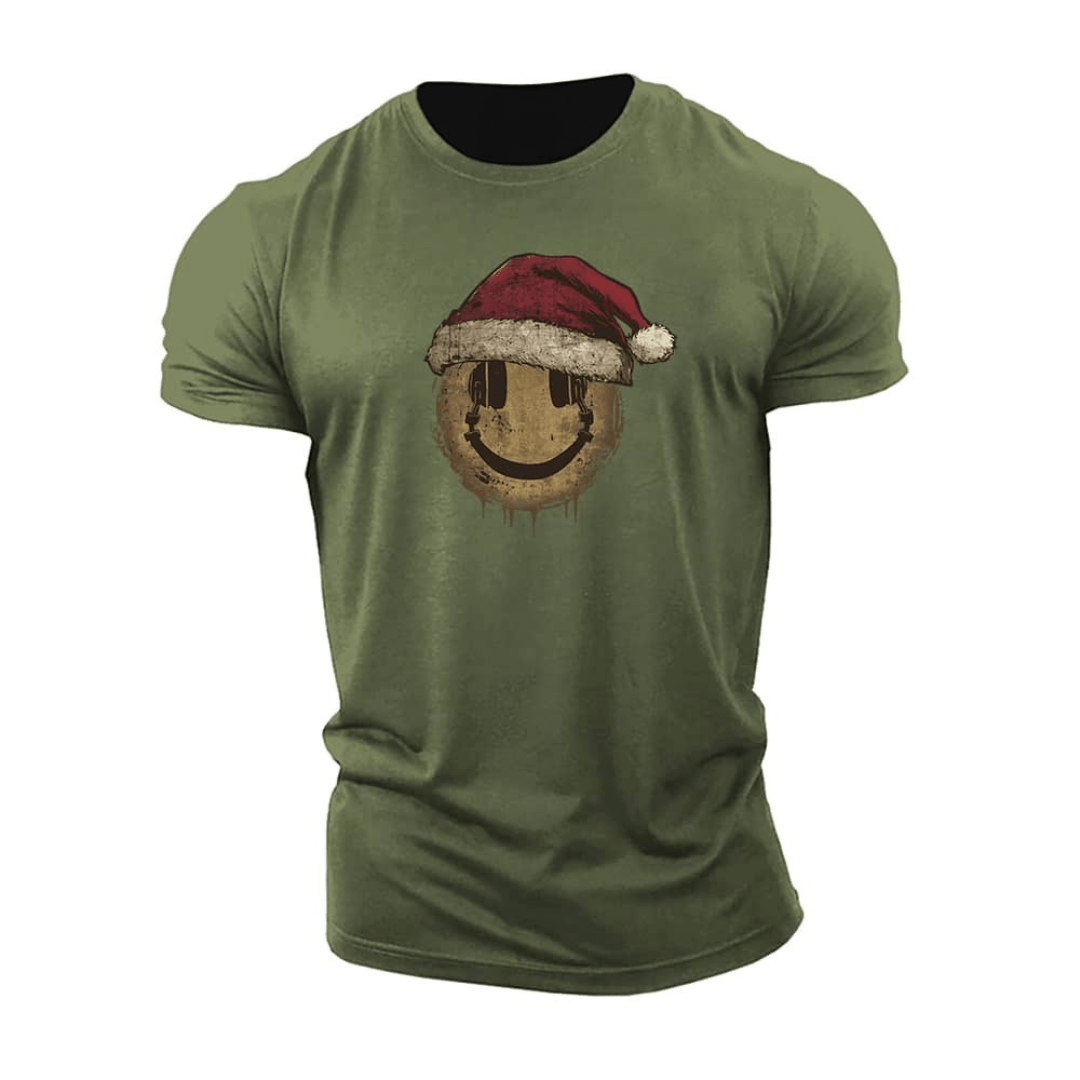 Weihnachts-Smilie-T-Shirt - Gymfit