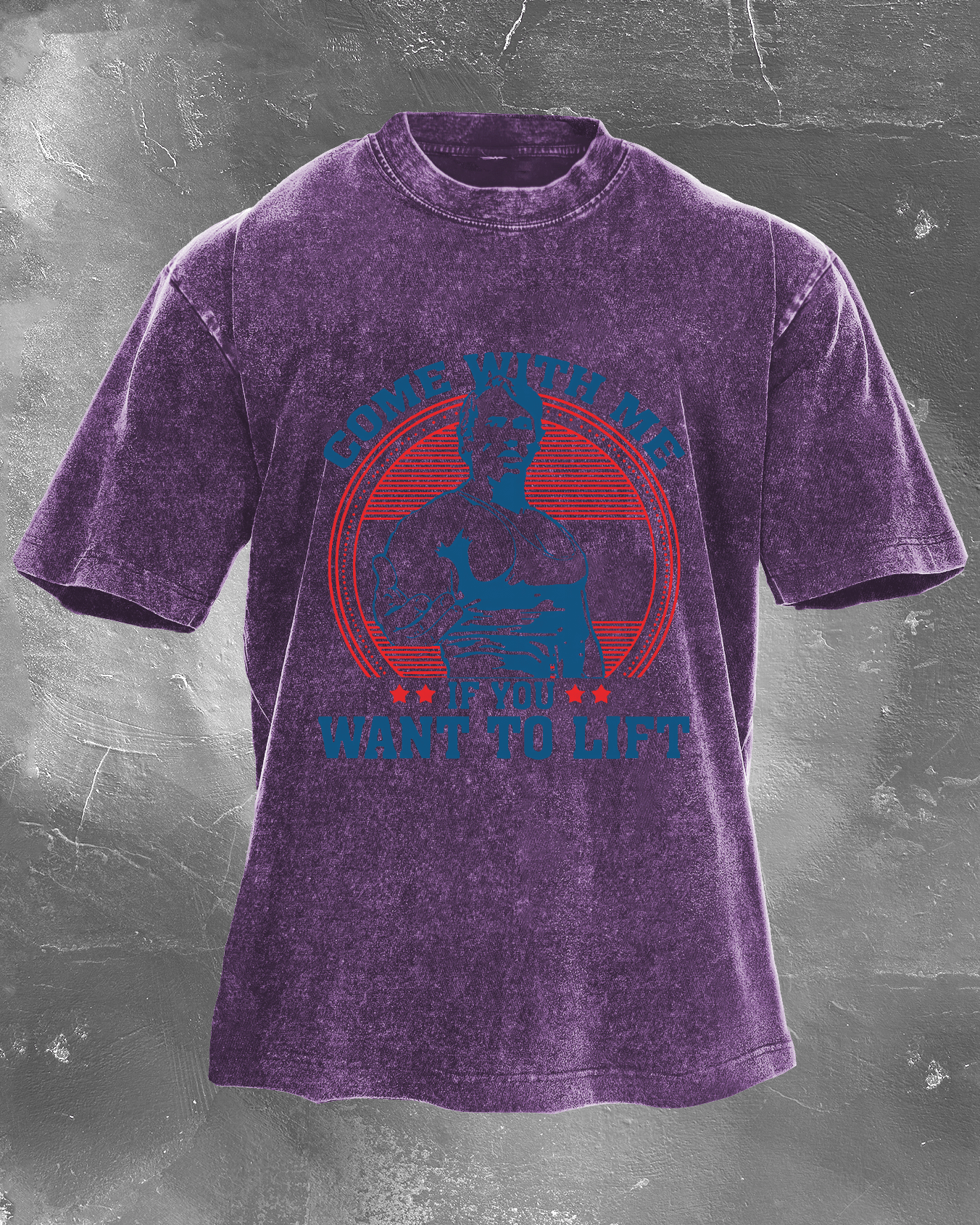 COME WITH ME IF YOU WANT TO WASHED T - SHIRT - Ironfit