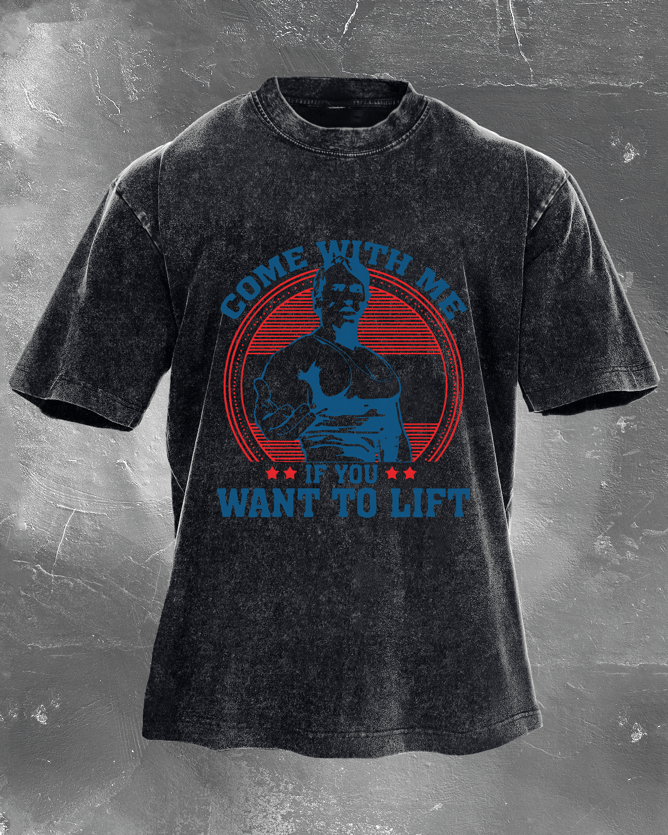 COME WITH ME IF YOU WANT TO WASHED T - SHIRT - Ironfit