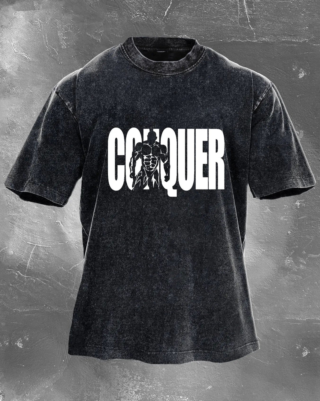 CONQUER MEN'S WASHED T - SHIRT - Ironfit