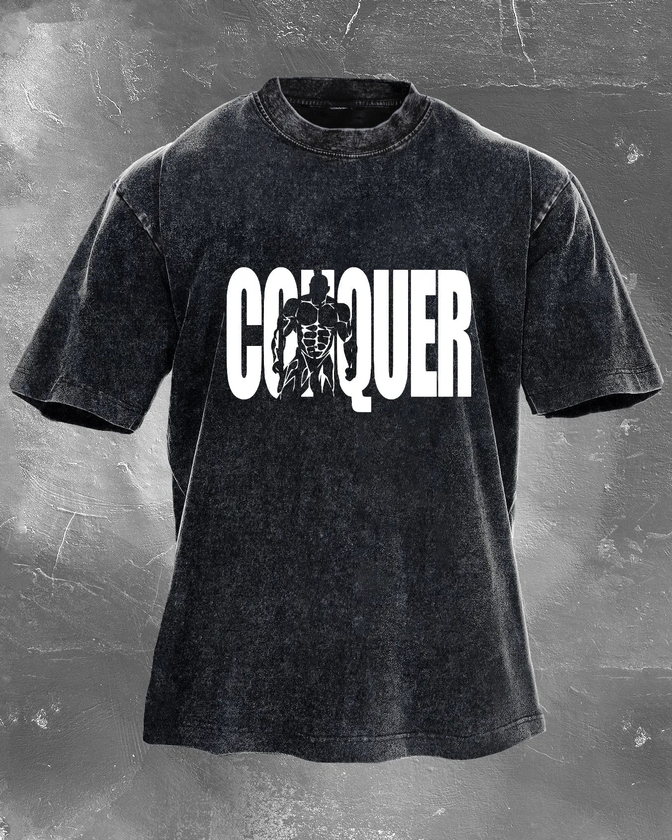 CONQUER MEN'S WASHED T - SHIRT - Ironfit