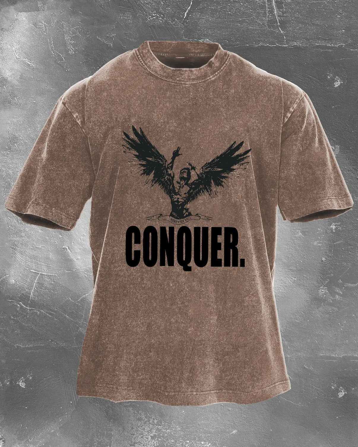 CONQUER MEN'S WASHED T - SHIRT - Ironfit