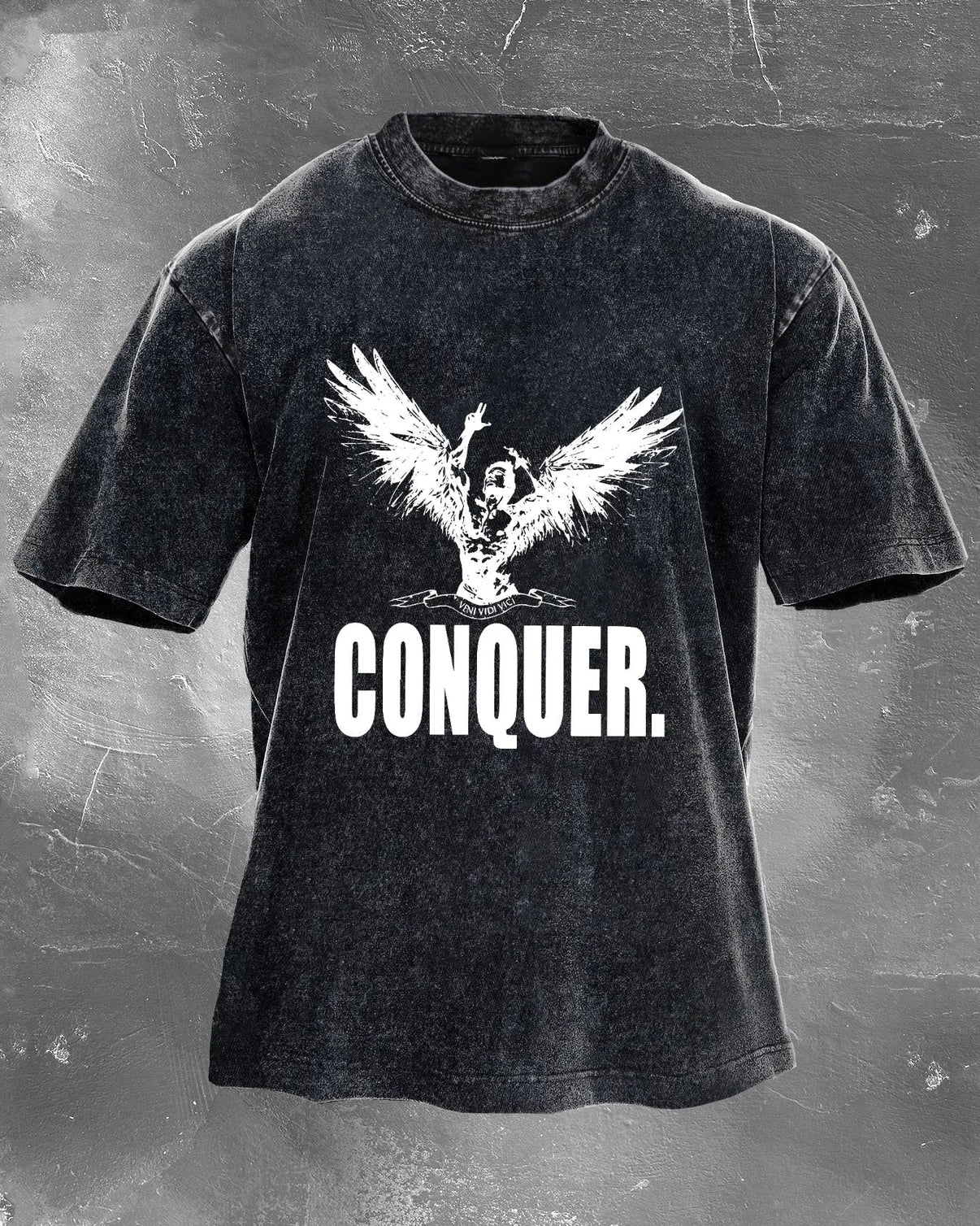 CONQUER MEN'S WASHED T - SHIRT - Ironfit