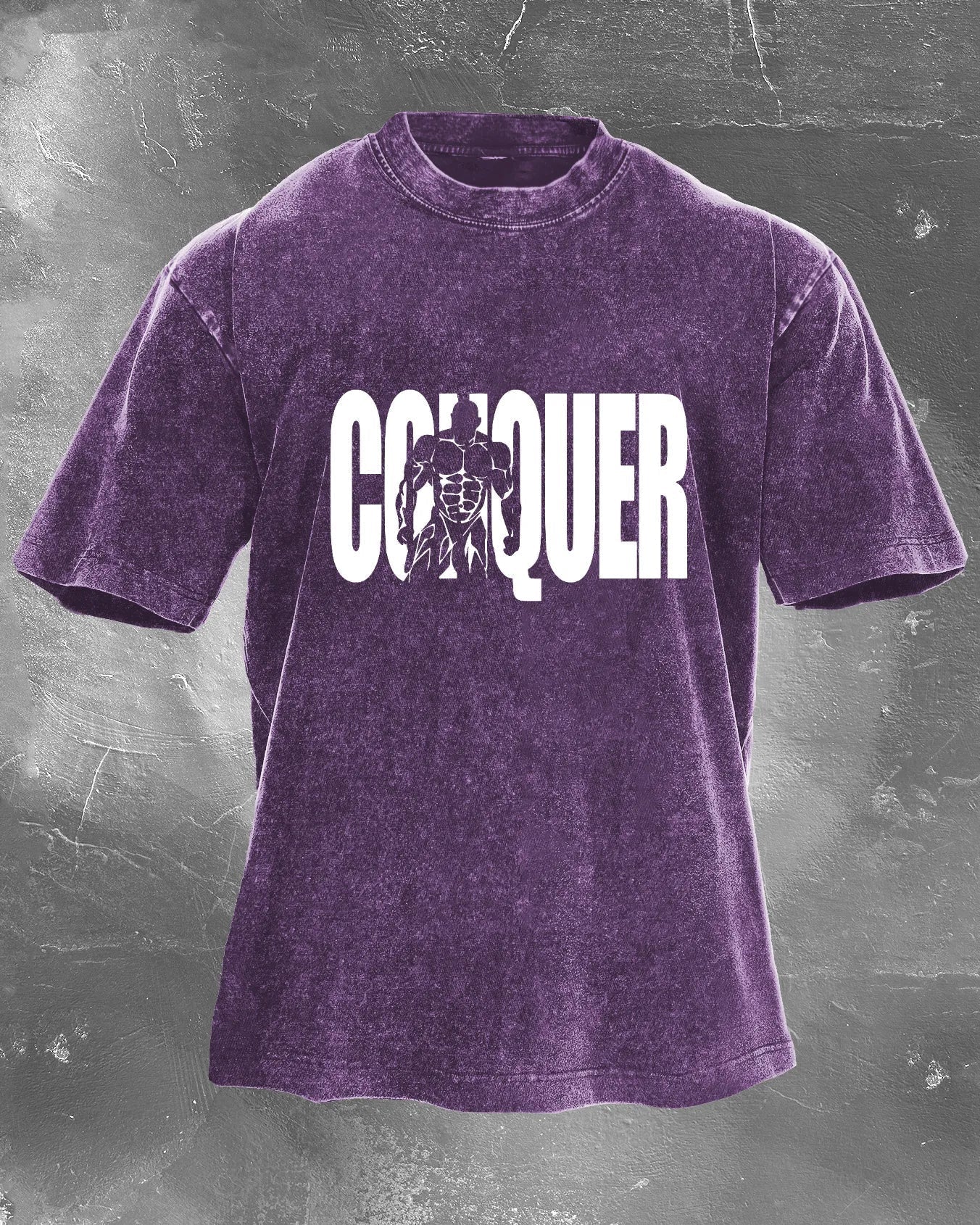 CONQUER MEN'S WASHED T - SHIRT - Ironfit