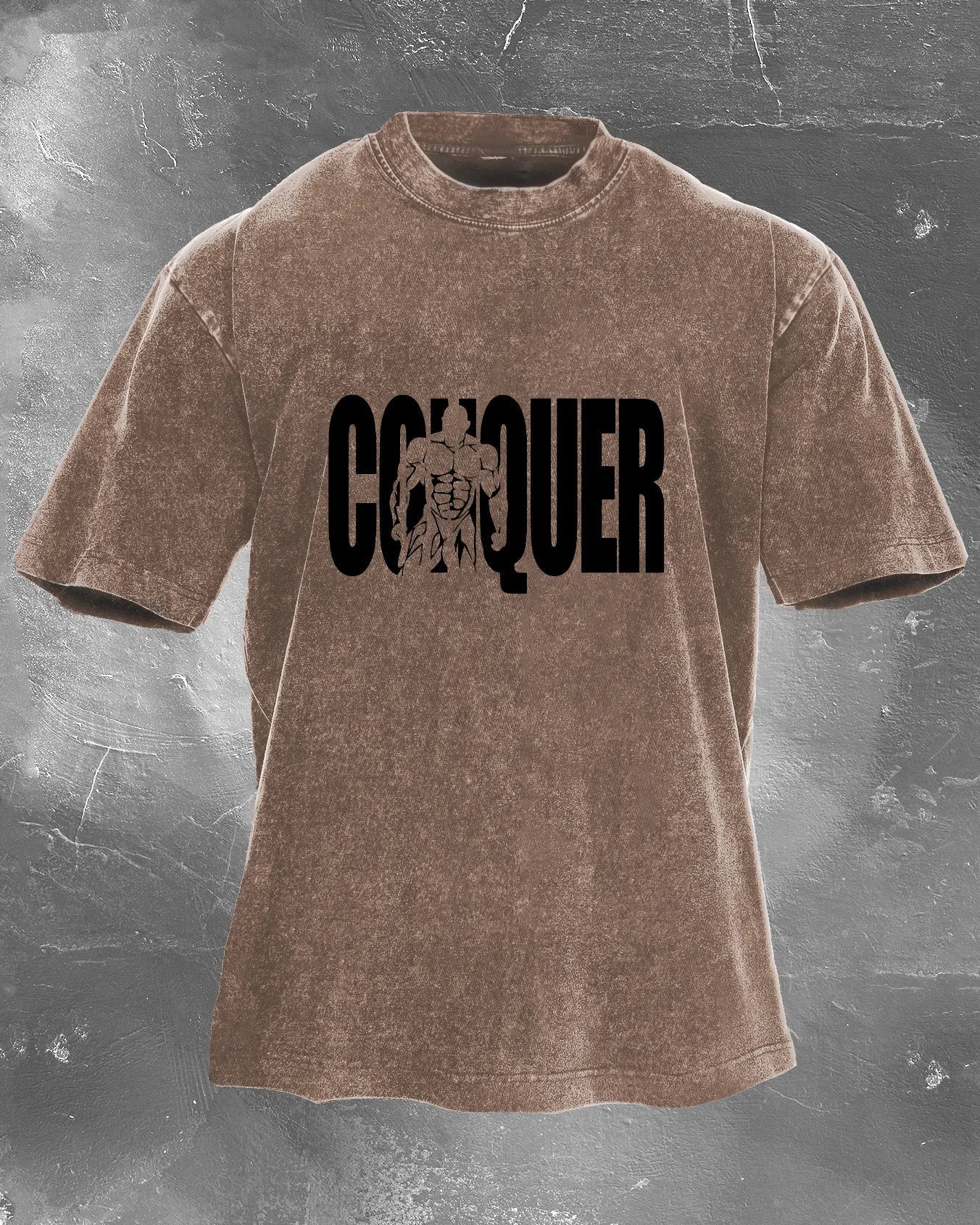 CONQUER MEN'S WASHED T - SHIRT - Ironfit