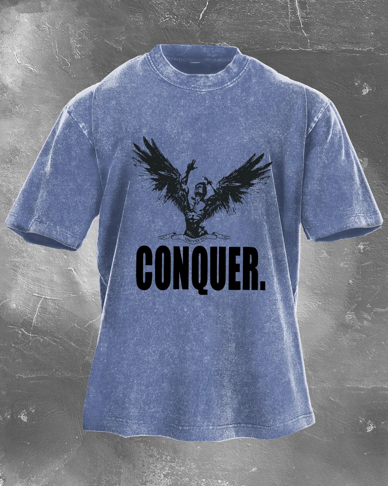 CONQUER MEN'S WASHED T - SHIRT - Ironfit