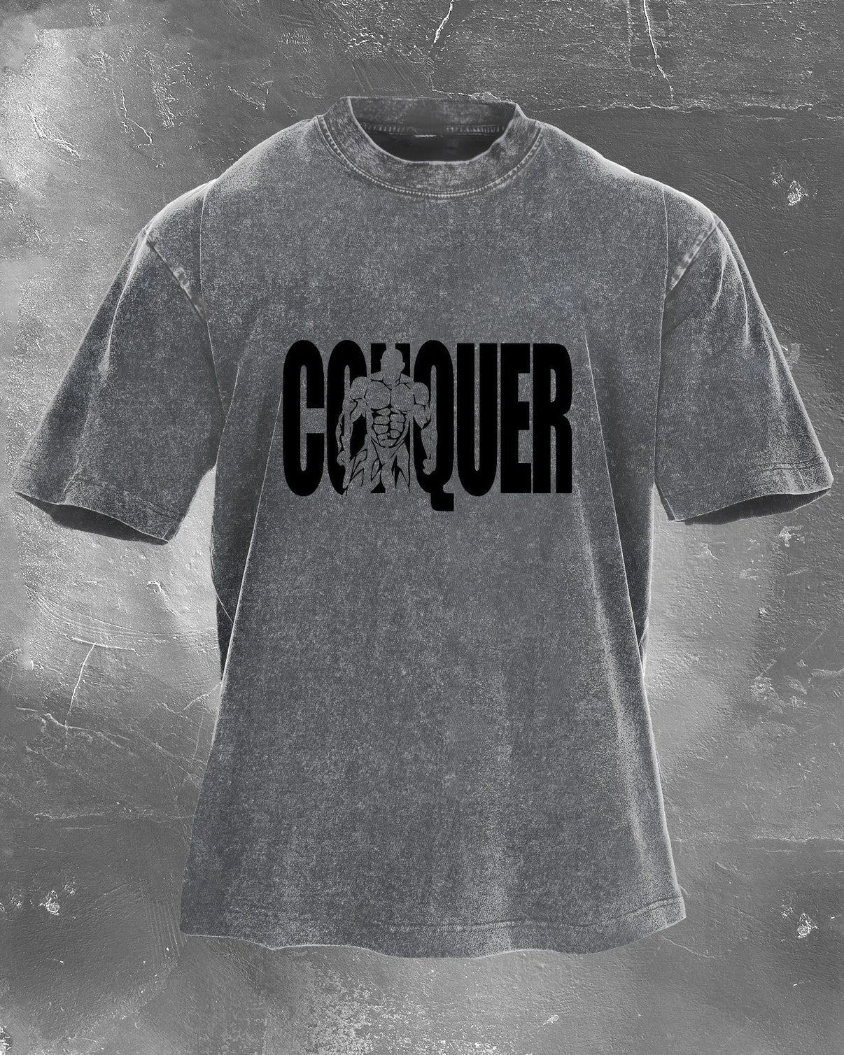 CONQUER MEN'S WASHED T - SHIRT - Ironfit