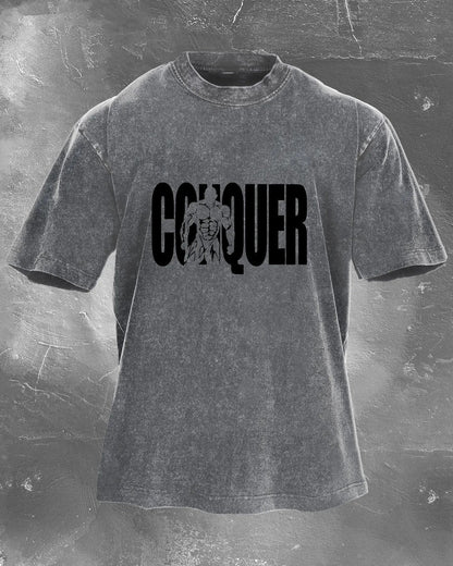 CONQUER MEN'S WASHED T - SHIRT - Ironfit