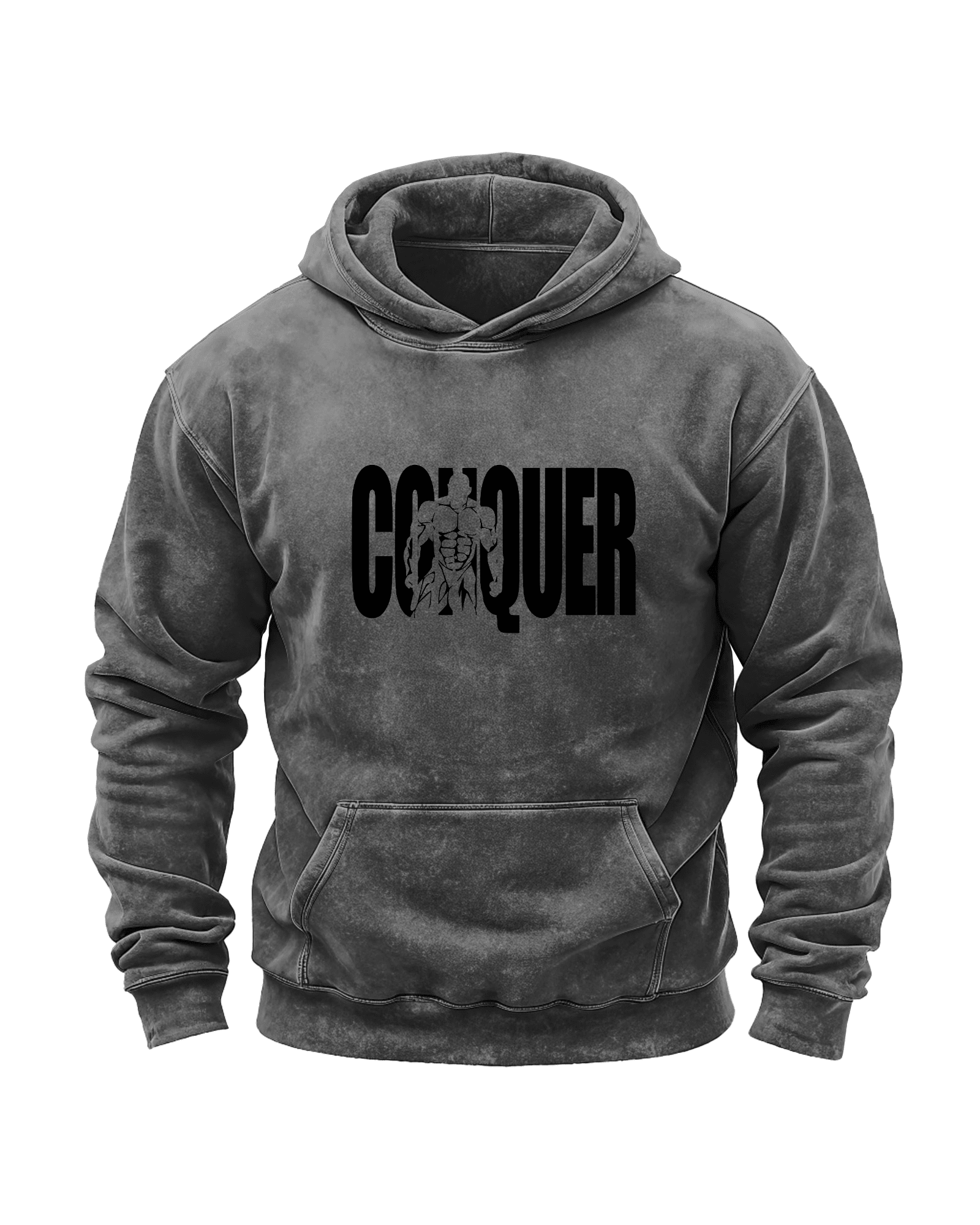 CONQUER WASHED HOODIE - Ironfit