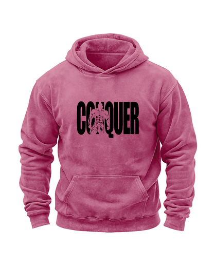 CONQUER WASHED HOODIE - Ironfit