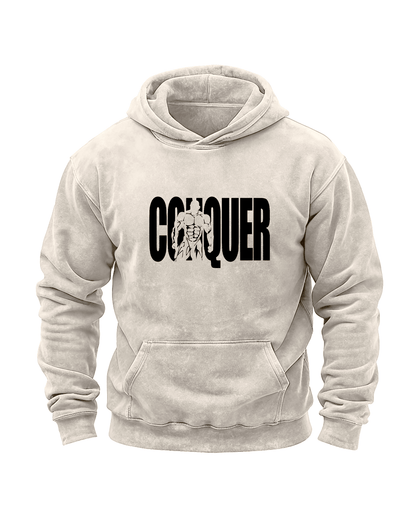CONQUER WASHED HOODIE - Ironfit