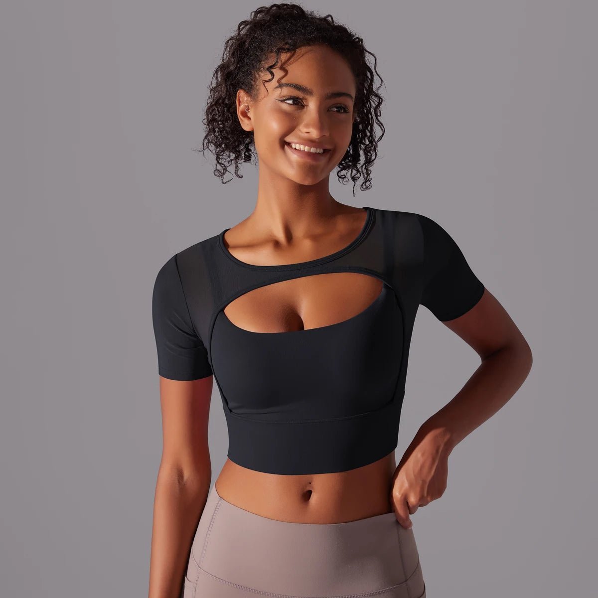 Crop mesh sport top - Ironfit