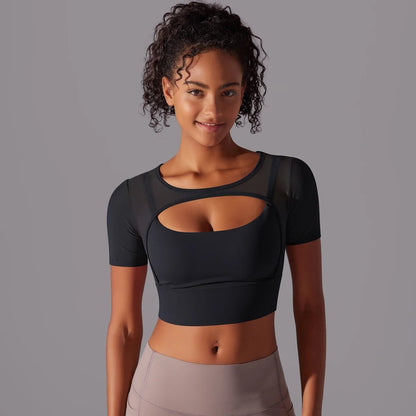 Crop mesh sport top - Ironfit