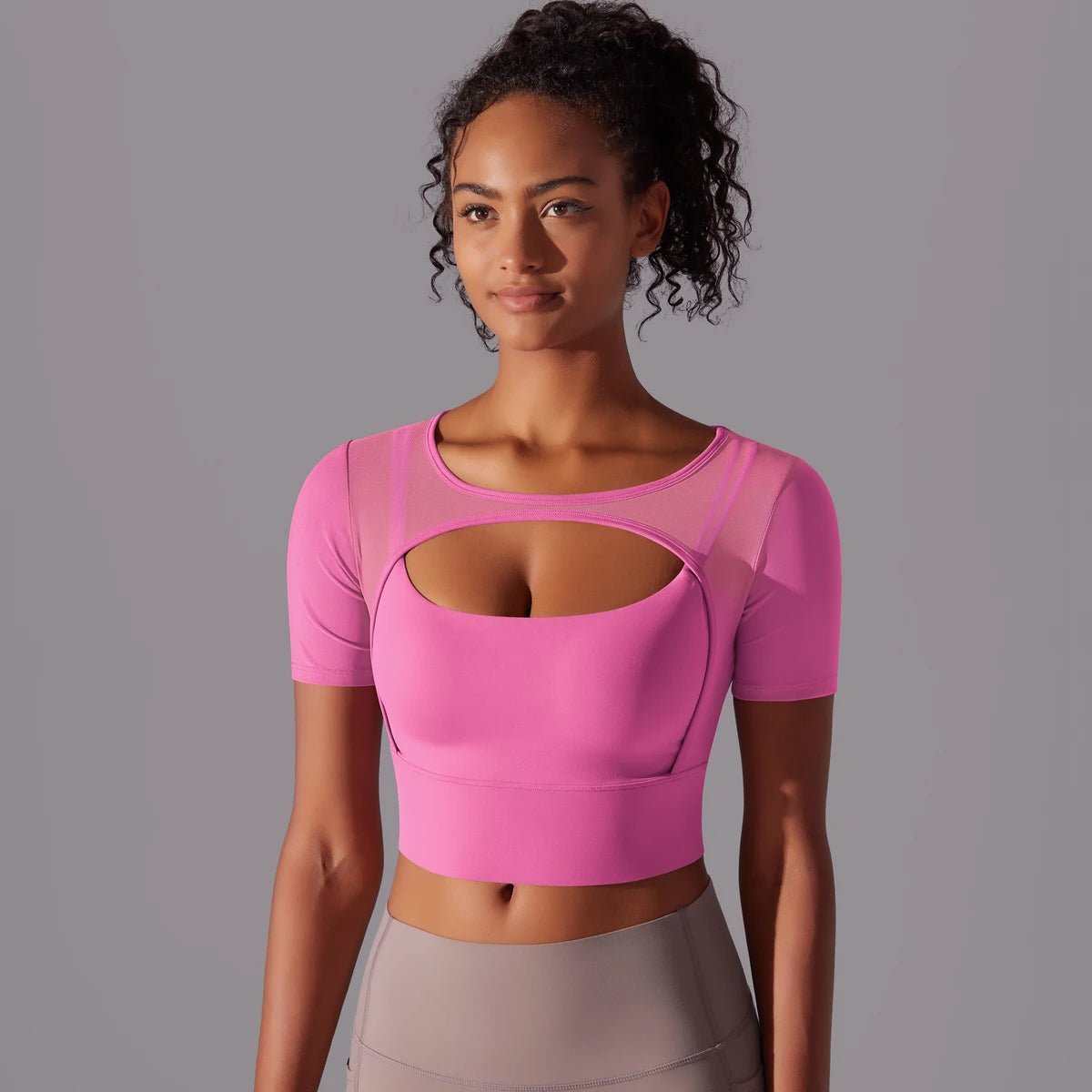Crop mesh sport top - Ironfit