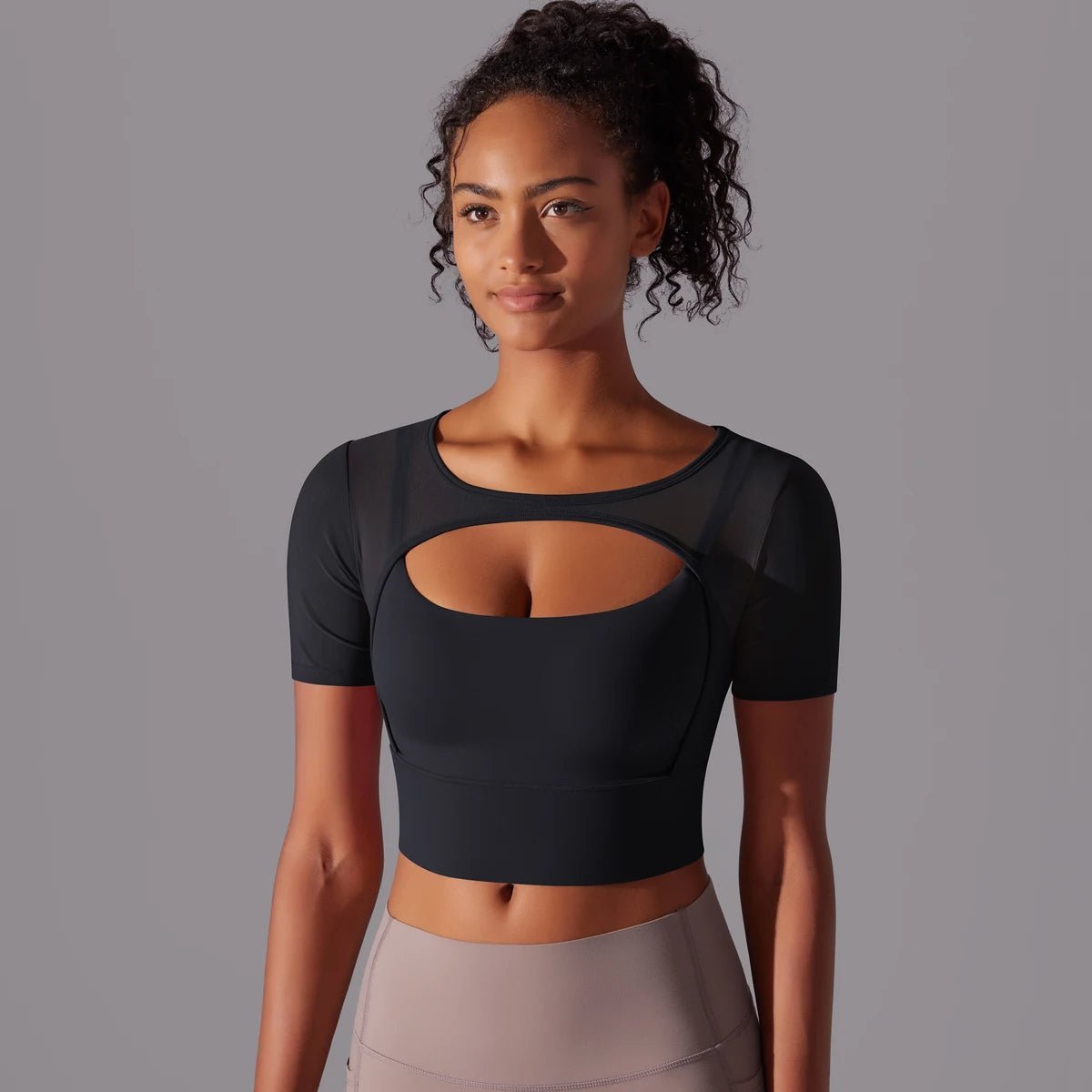 Crop mesh sport top - Ironfit