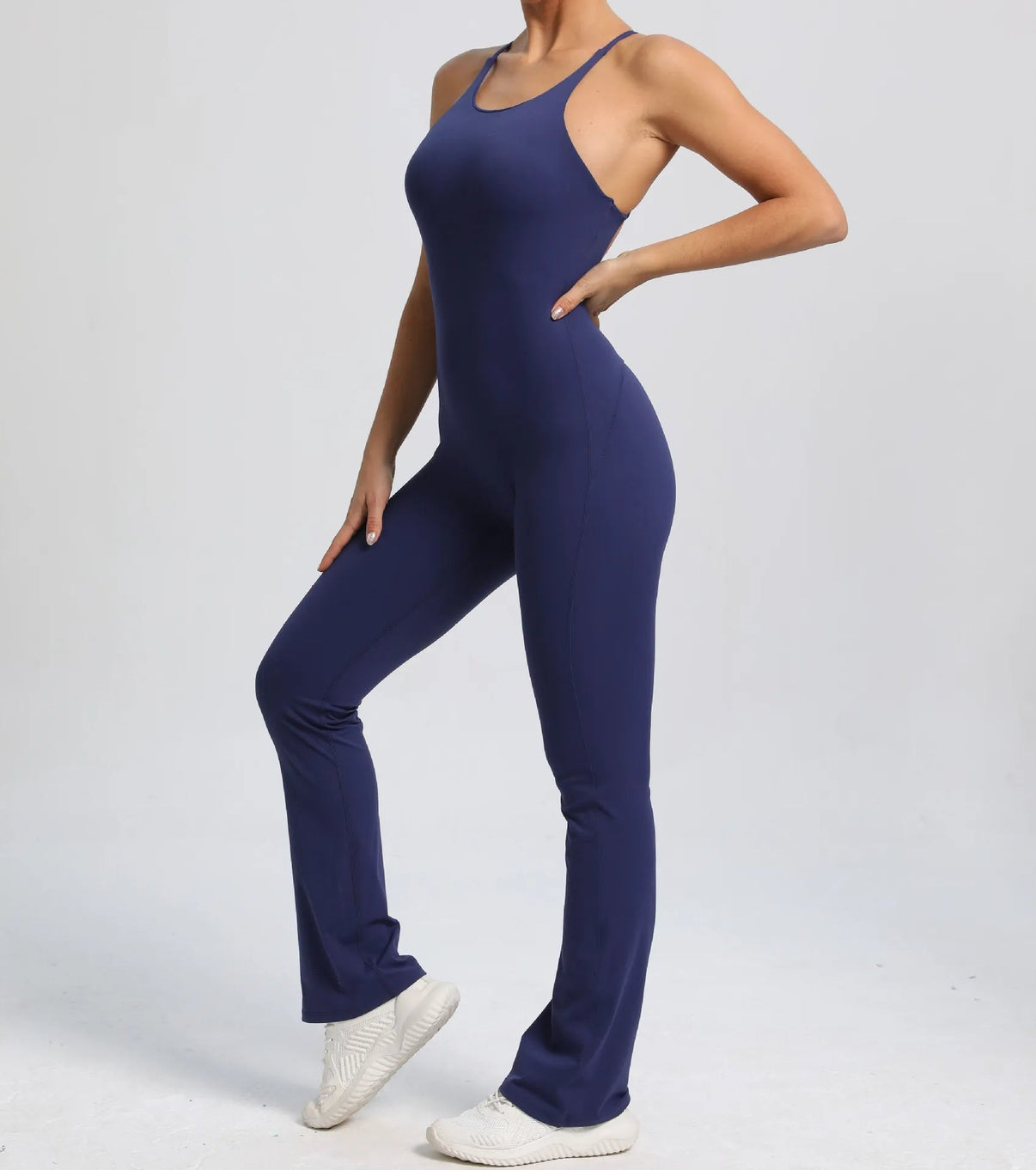 Cross V - back Scrunch Jumpsuit - Ironfit