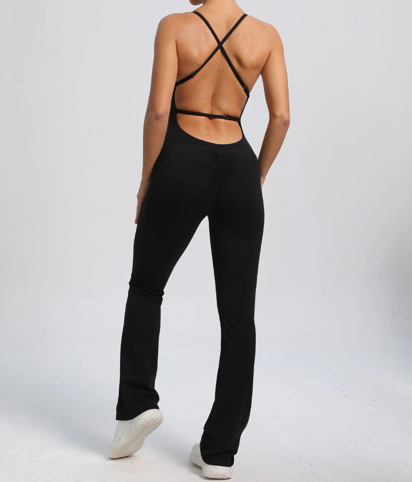 Cross V - back Scrunch Jumpsuit - Ironfit