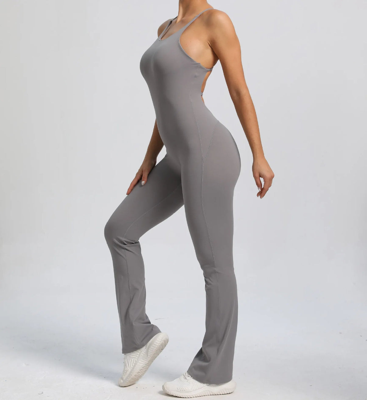 Cross V - back Scrunch Jumpsuit - Ironfit