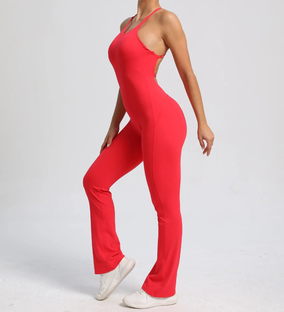 Cross V - back Scrunch Jumpsuit - Ironfit