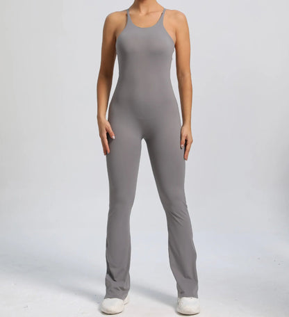 Cross V - back Scrunch Jumpsuit - Ironfit
