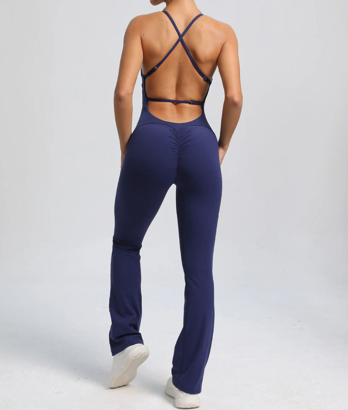 Cross V - back Scrunch Jumpsuit - Ironfit