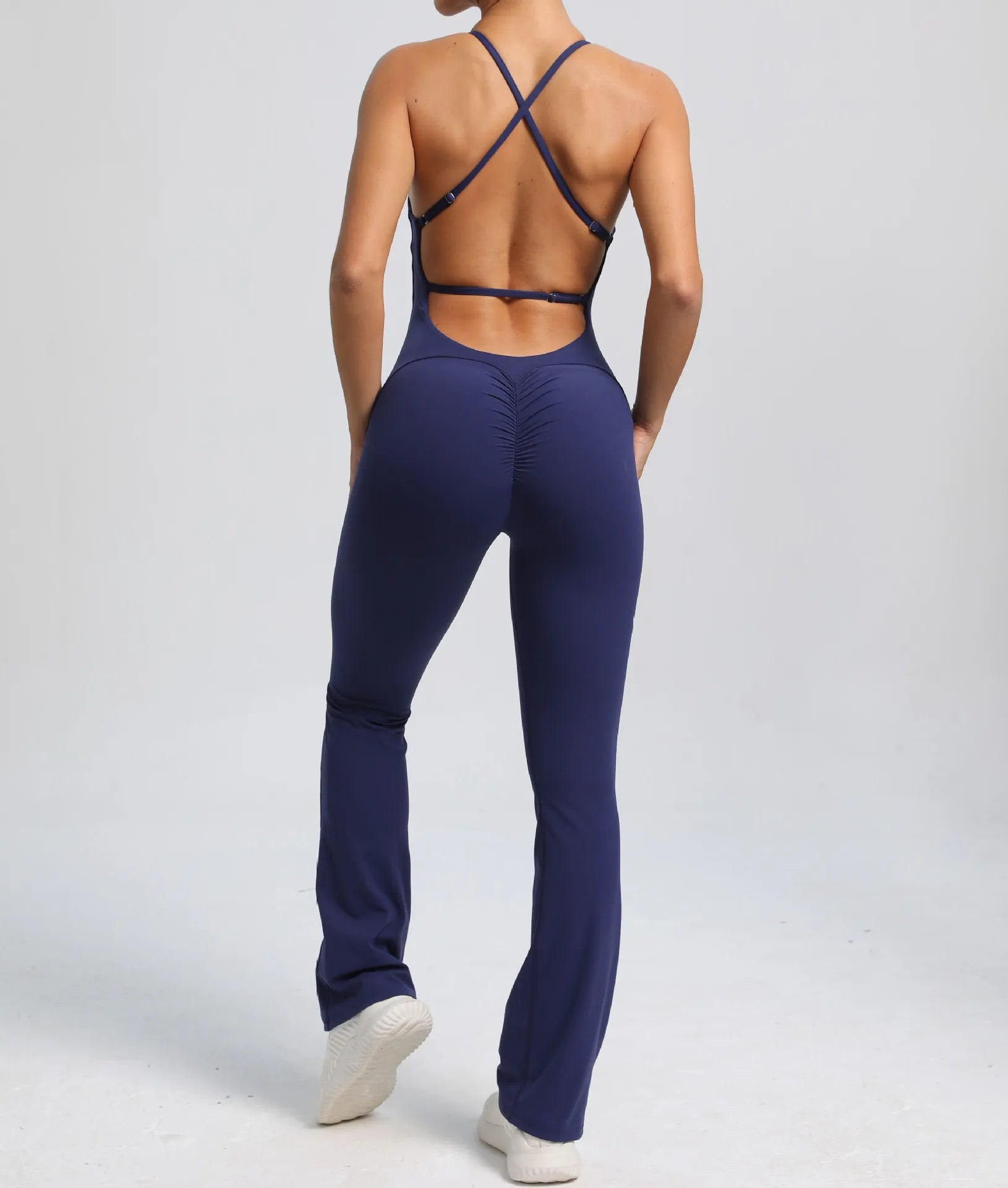 Cross V - back Scrunch Jumpsuit - Ironfit