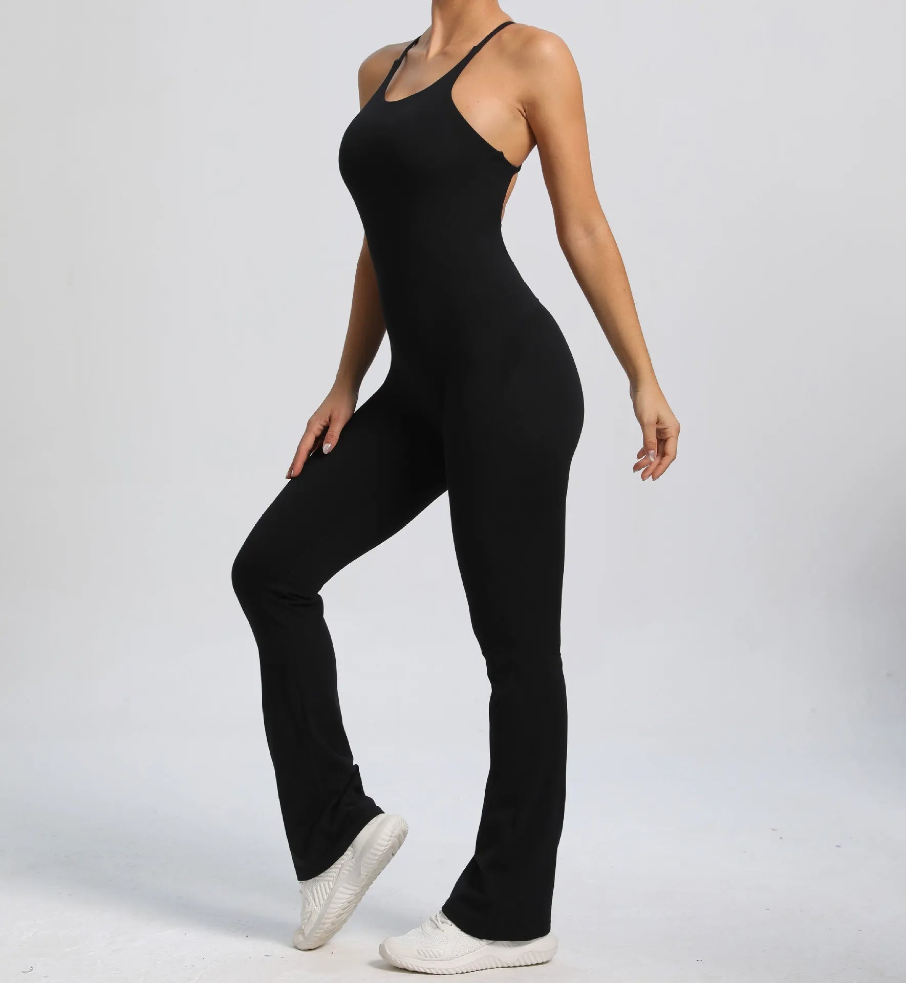 Cross V - back Scrunch Jumpsuit - Ironfit