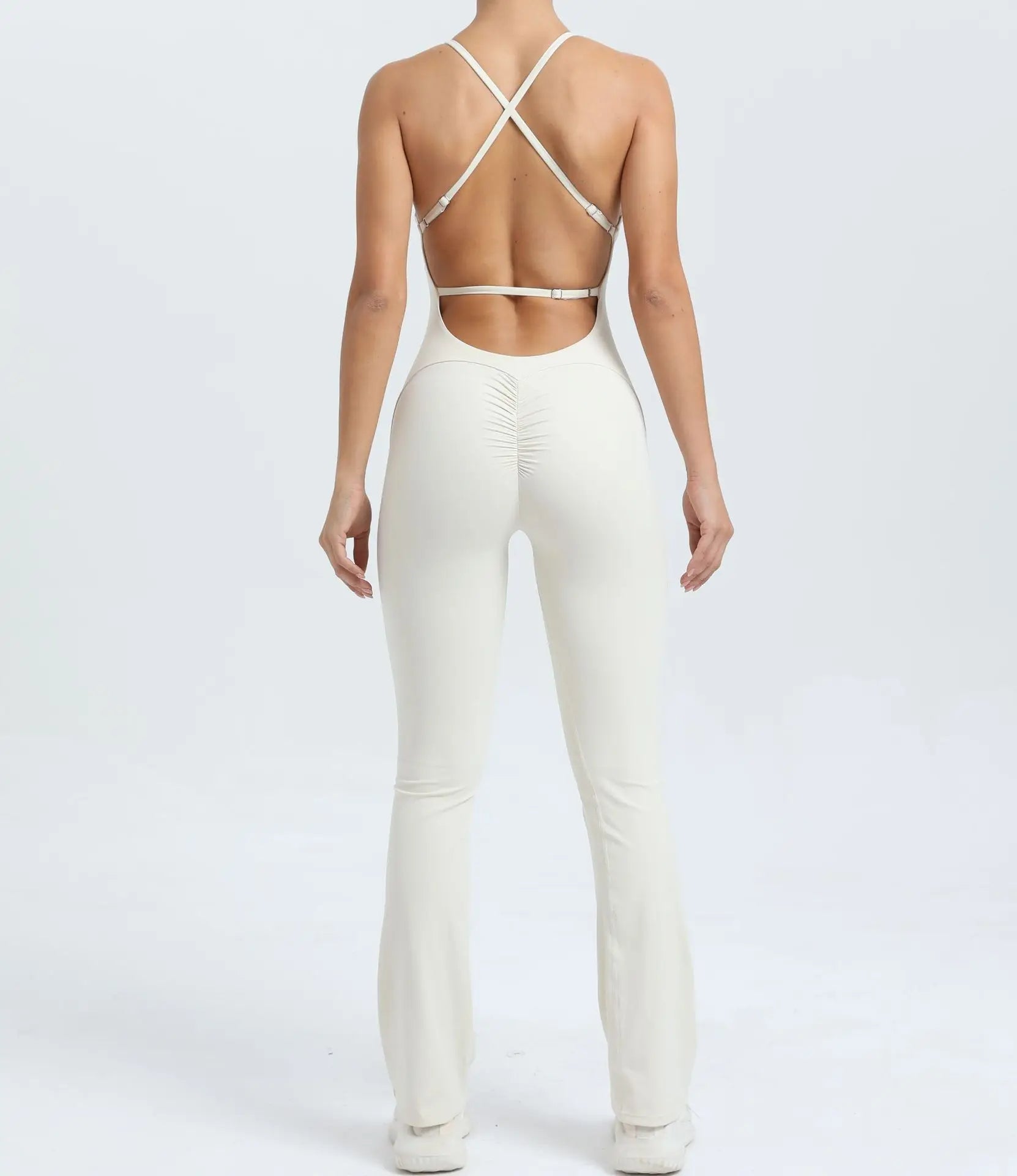 Cross V - back Scrunch Jumpsuit - Ironfit