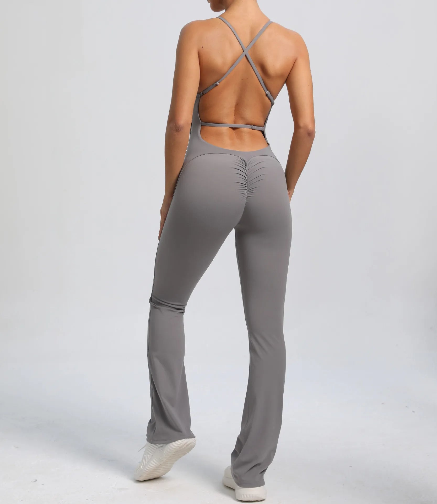 Cross V - back Scrunch Jumpsuit - Ironfit