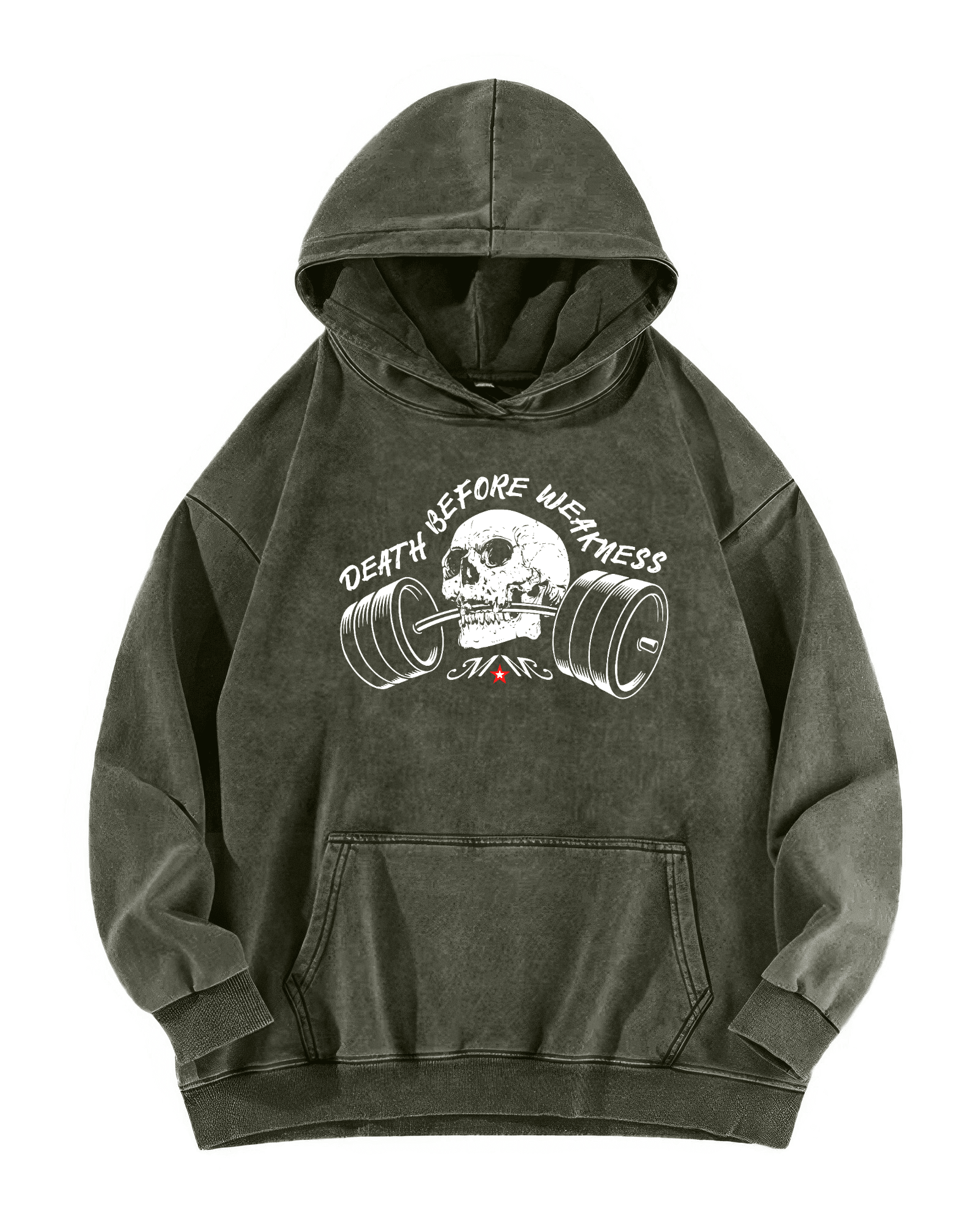 DEATH BEFORE WEAKNESS HOODIE - Ironfit