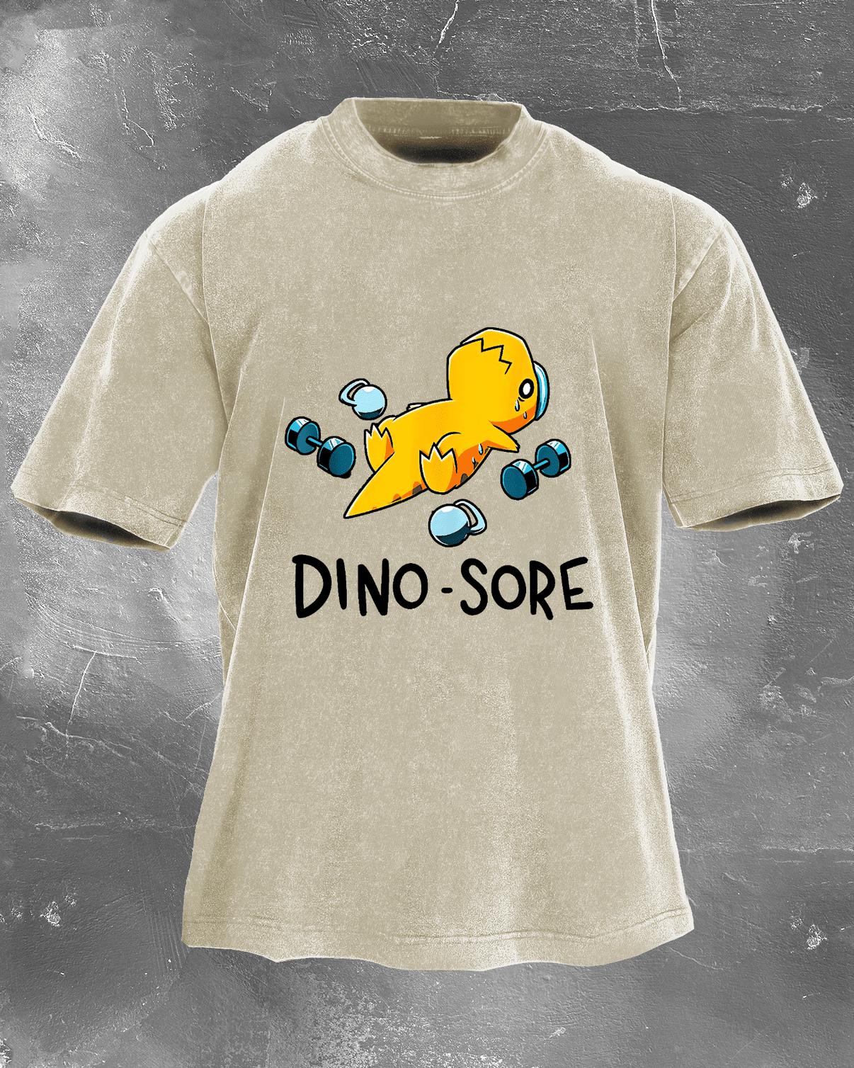 DINO - SORE WASHED T - SHIRT - Ironfit