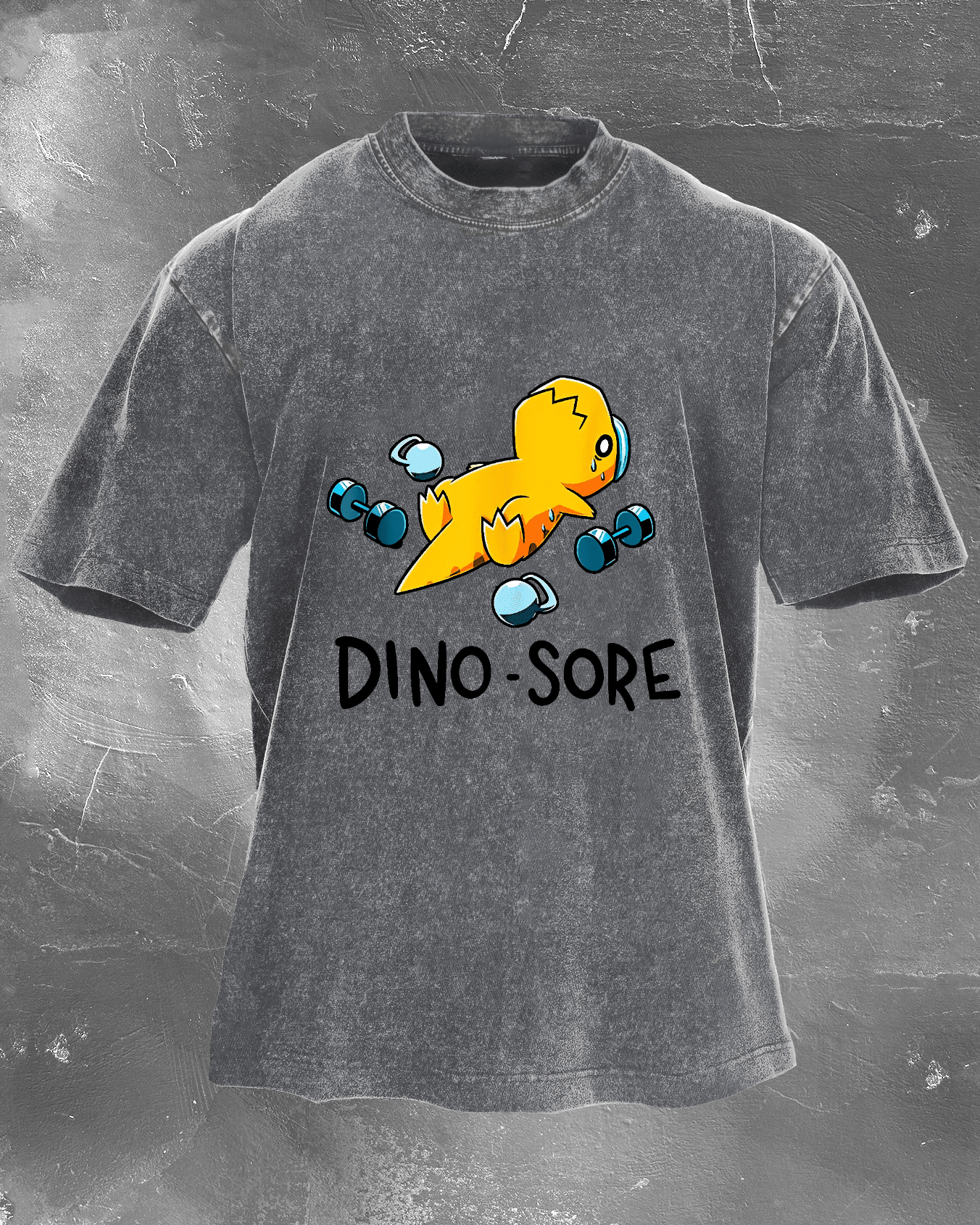 DINO - SORE WASHED T - SHIRT - Ironfit