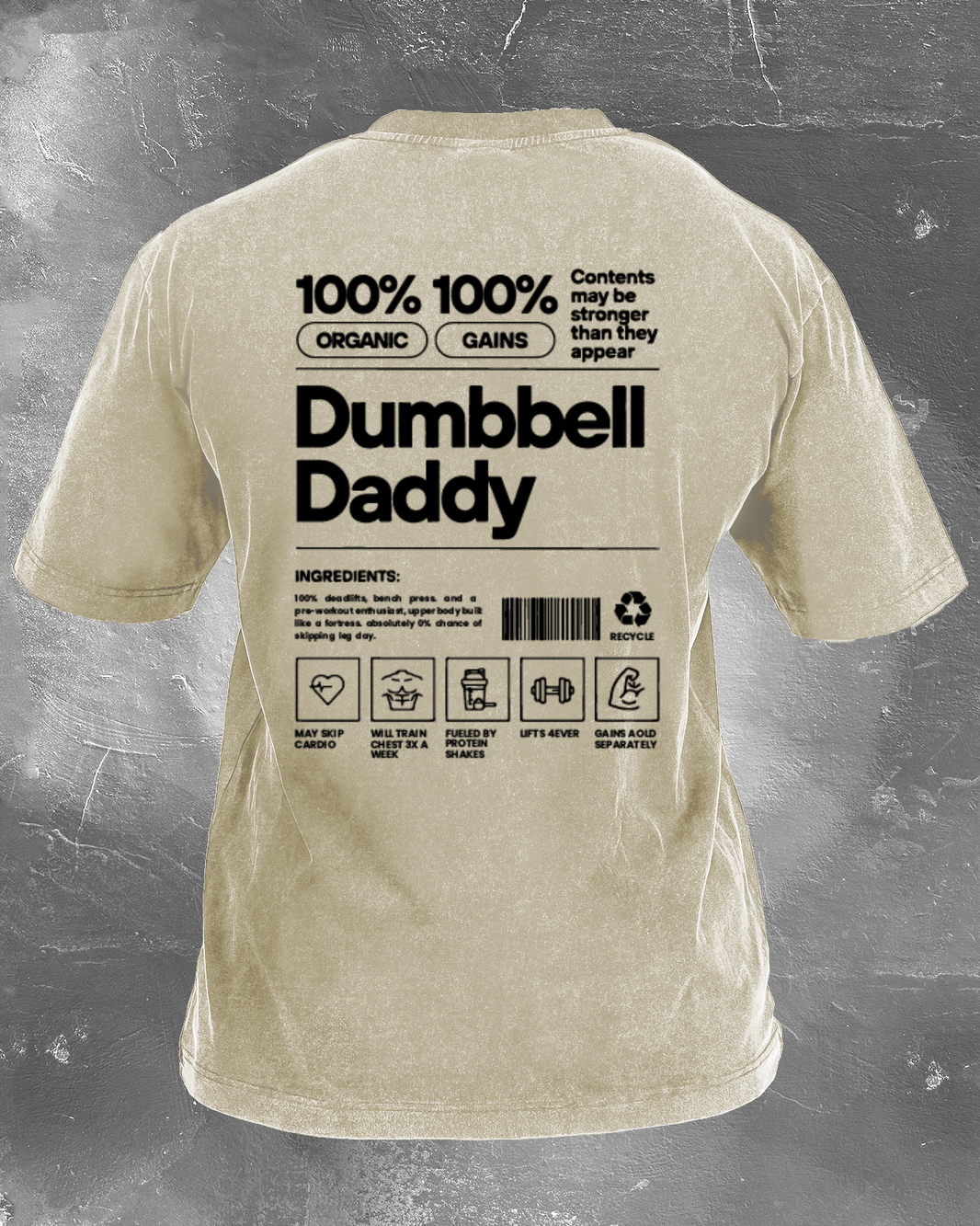 DUMBBELL DADDY WASHED T-SHIRT