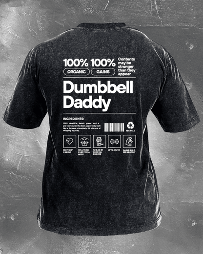 DUMBBELL DADDY WASHED T - SHIRT - Ironfit