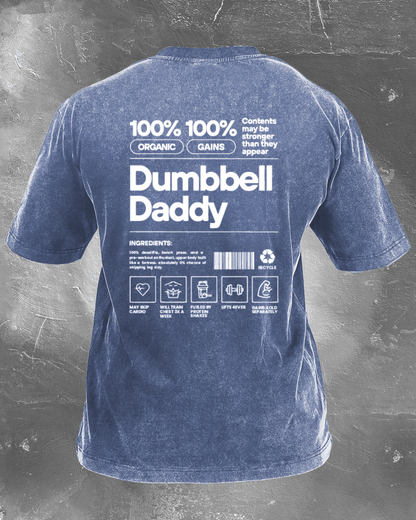 DUMBBELL DADDY WASHED T - SHIRT - Ironfit