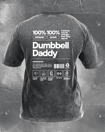 DUMBBELL DADDY WASHED T - SHIRT - Ironfit