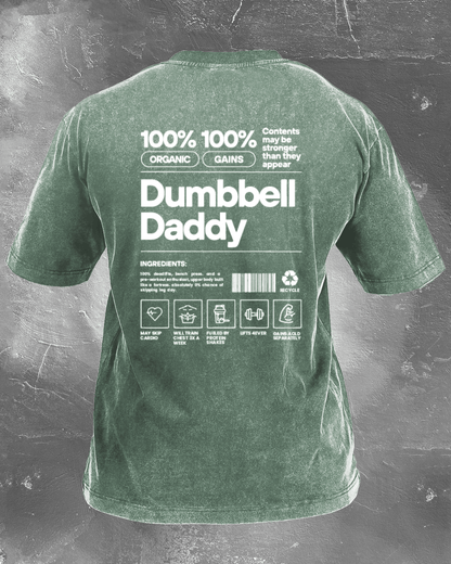 DUMBBELL DADDY WASHED T - SHIRT - Ironfit