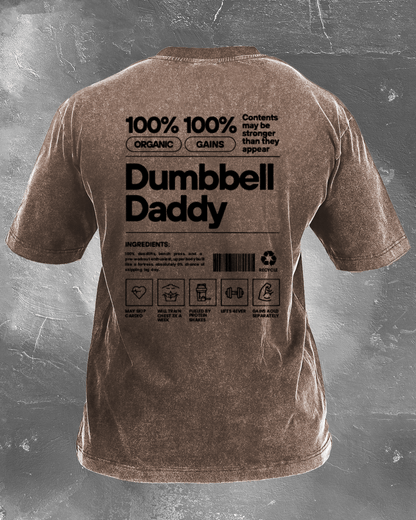 DUMBBELL DADDY WASHED T - SHIRT - Ironfit
