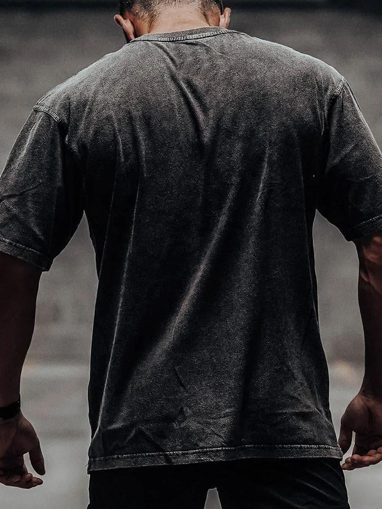 Eat trash lift heavy Washed T-Shirt