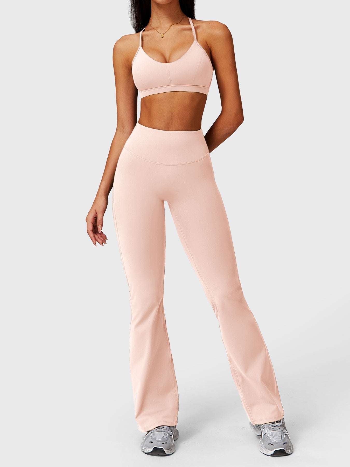 Elise Ruffle Pocket Flare Leggings - Ironfit