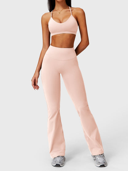 Elise Ruffle Pocket Flare Leggings - Ironfit