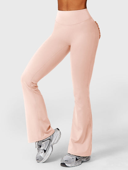 Elise Ruffle Pocket Flare Leggings - Ironfit