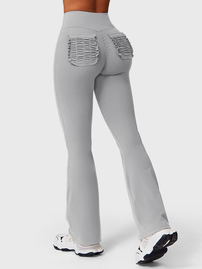 Elise Ruffle Pocket Flare Leggings - Ironfit