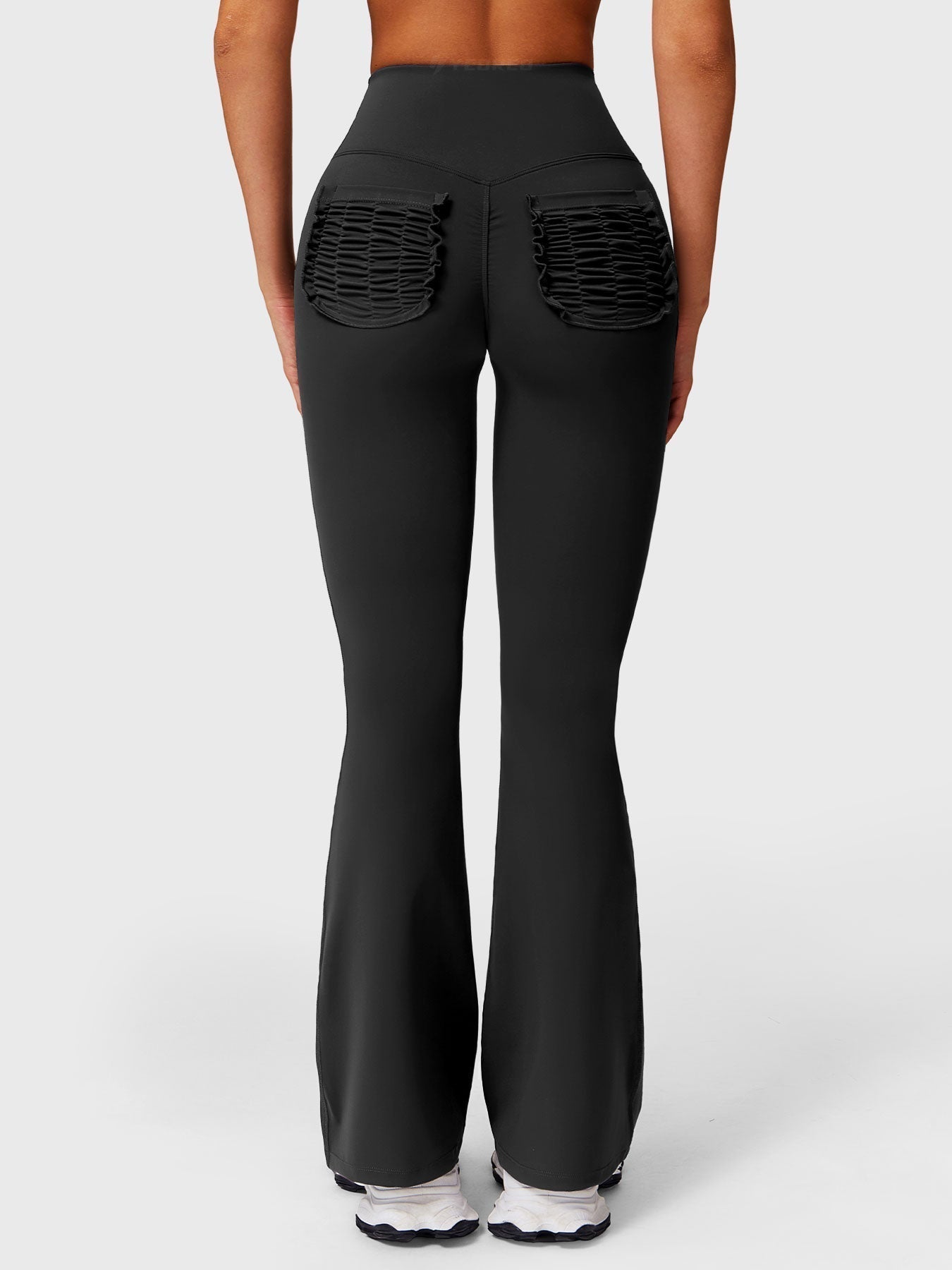 Elise Ruffle Pocket Flare Leggings - Ironfit