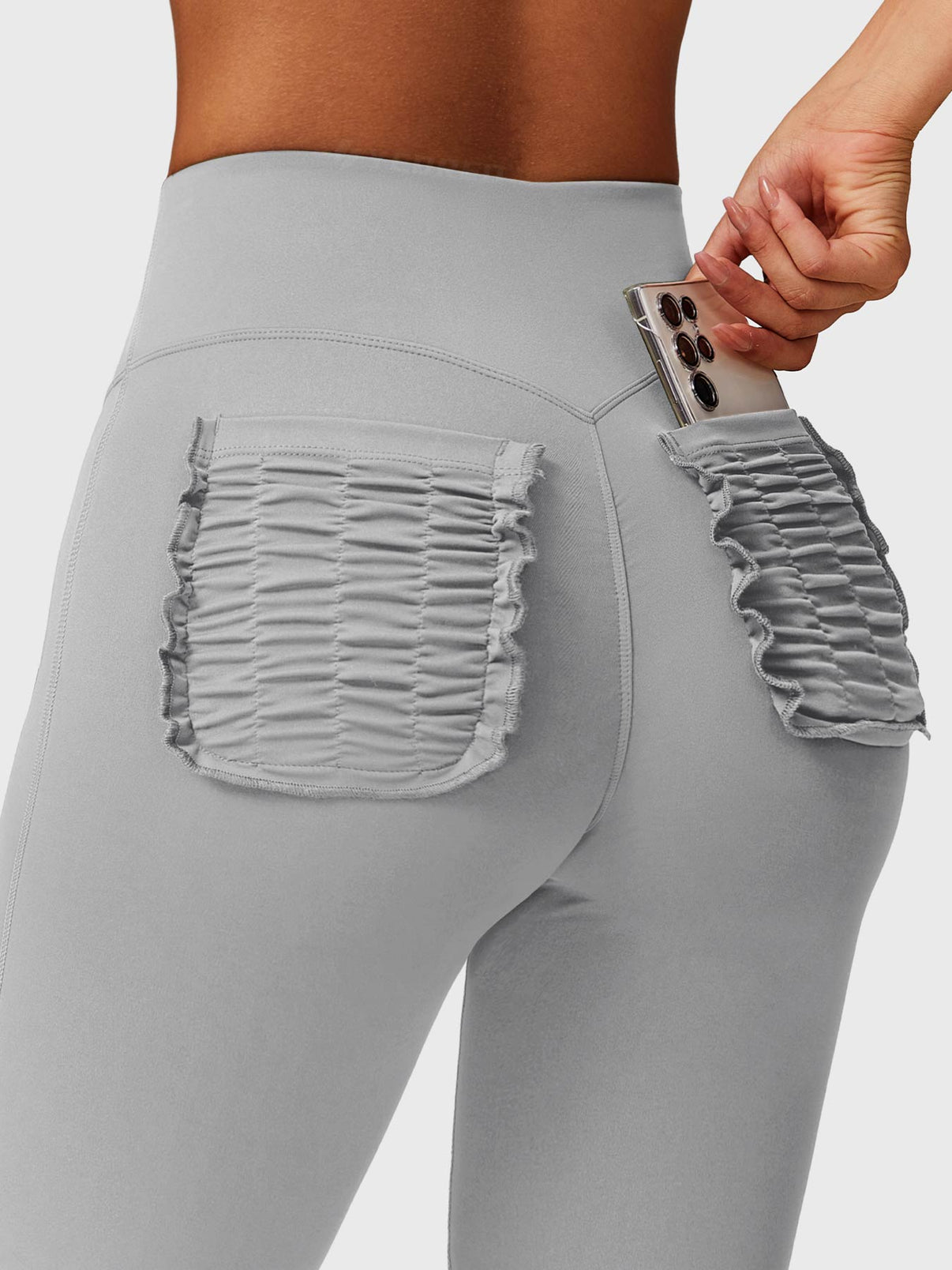 Elise Ruffle Pocket Flare Leggings - Ironfit