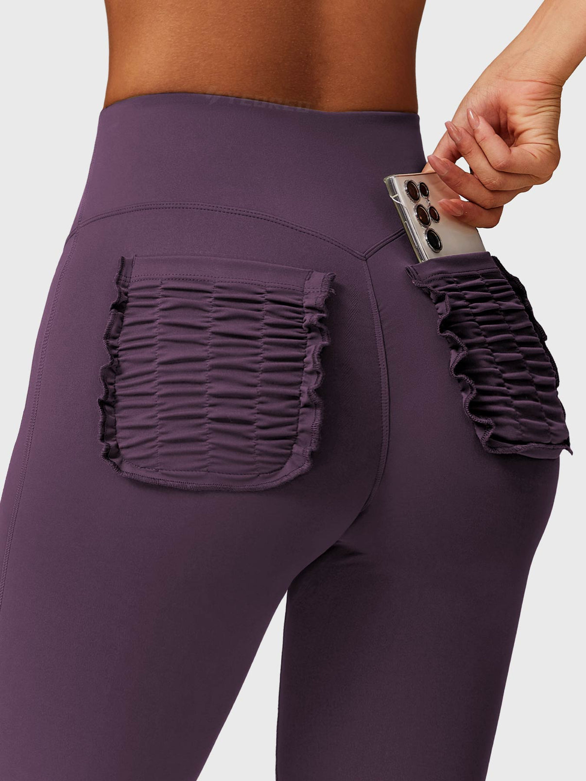 Elise Ruffle Pocket Flare Leggings - Ironfit