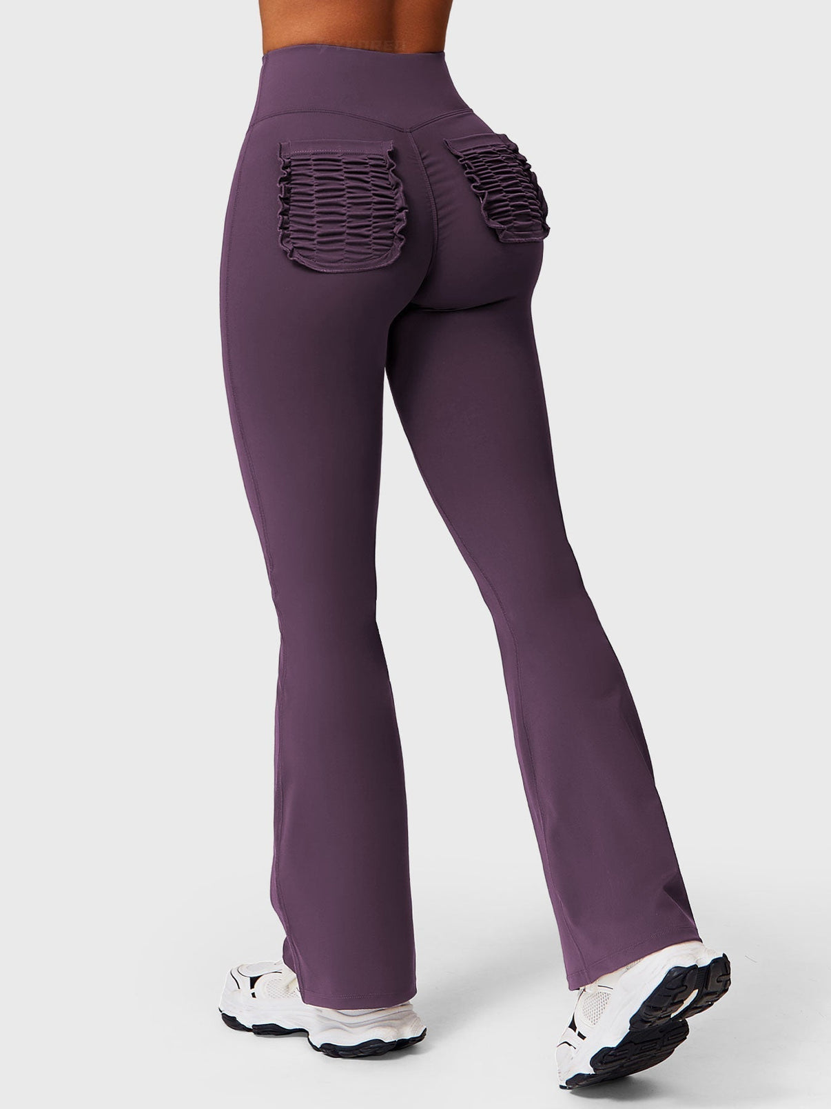 Elise Ruffle Pocket Flare Leggings - Ironfit