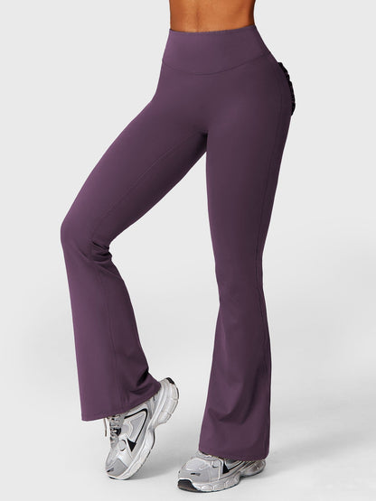 Elise Ruffle Pocket Flare Leggings - Ironfit