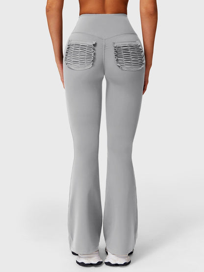 Elise Ruffle Pocket Flare Leggings - Ironfit